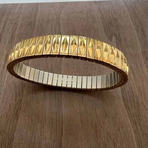 Italian Millefiori Glass Heart on Gold Chain Necklace and Stretch Bracelet - Picture 5 of 8